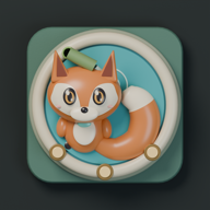 Three Moves app icon: a ceramic fox